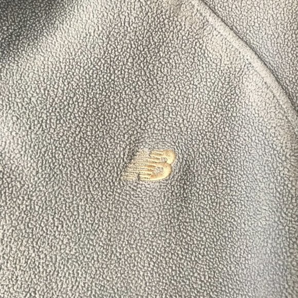 New Balance Pale Blue 1/4 Zip Fleece Pullover Medium - Picture 4 of 11